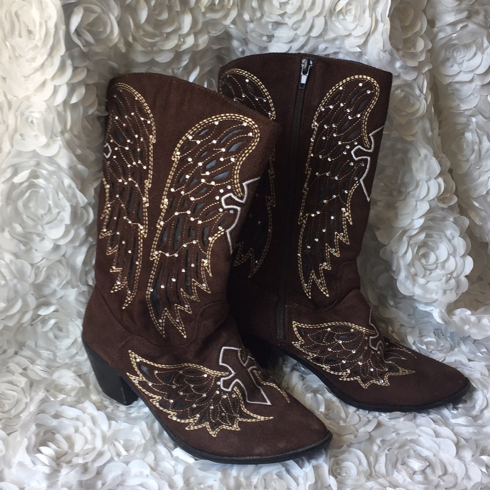 Zip up cowboy boots!